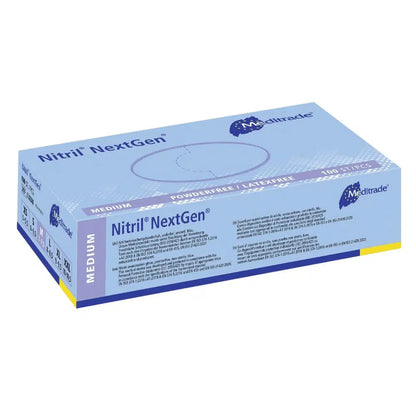 Meditrade Nitril Handschuhe NextGen® EN 455, puderfrei, blau, 100 Stk.