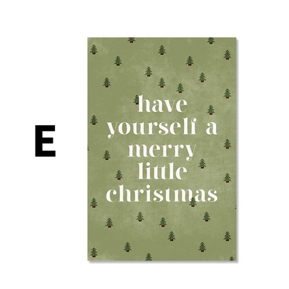 Poster Weihnachtesbaum mit Geschenken als Deko Print ohne Rahmen