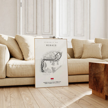 Formel 1 Rennstrecken Poster 2026 · Geschenkidee · Monaco Spa · Deko Print ohne Rahmen