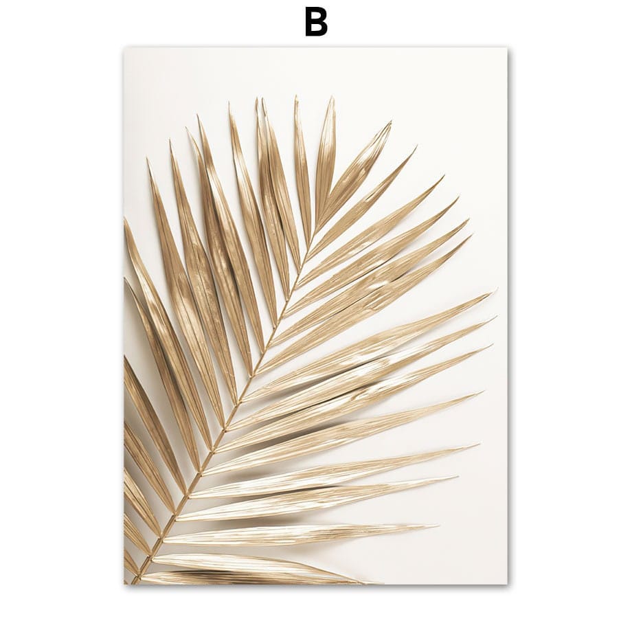 Poster Strand Wellen Zuhause Gold · Wandbilder Wohnzimmer & Schlafzimmer ·  Deko Print Bilder · ohne Rahmen